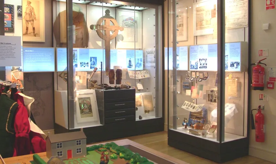 Exhibits outlining County Down's role in the First World War