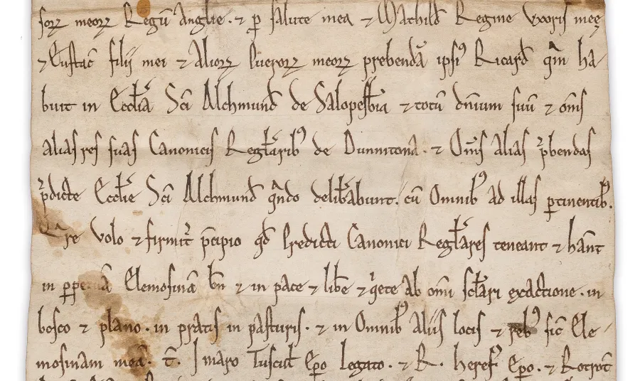 An item from the Lilleshall manuscript collection