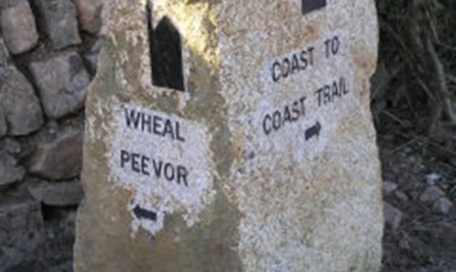 Trail marker on the Coast to Coast Trail