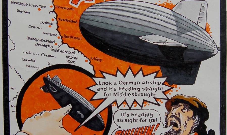 The comic created by the young participants