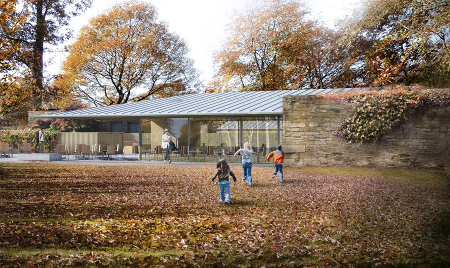An artist's impression of the proposed Cafe at Saughton Park