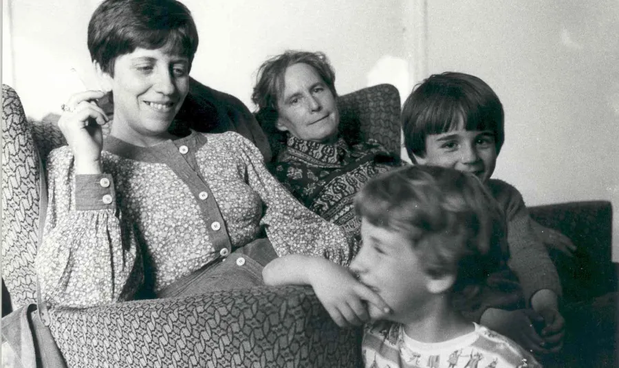 Women and children in a refuge in the 1970s
