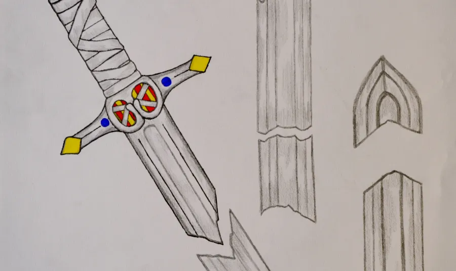 Drawing by project participant John Lake from the Studio Theatre West