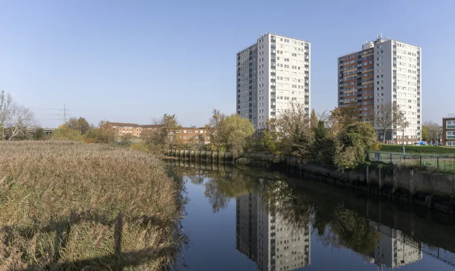 River Roding at Barking. 