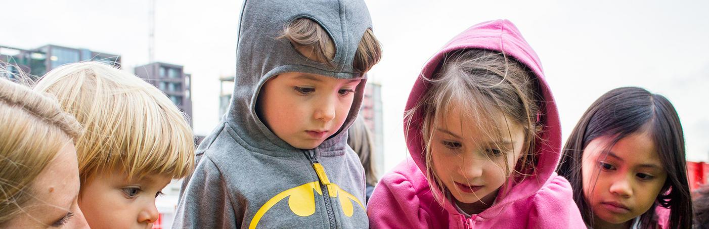 Children exploring their local natural heritage