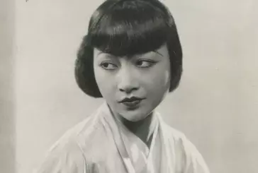 Black-and-white studio photo of actress Anna May Wong