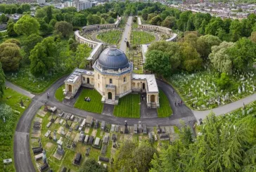 Brompton Cemetery aerial view