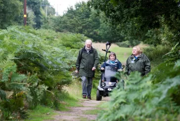 Visitors enjoying RSPB Minsmere