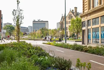 The view from Hall Ings to Norfolk Gardens.