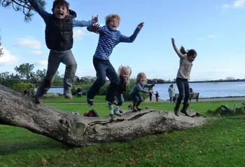Children playing in a park