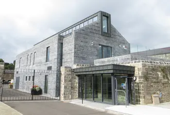 Front view of new museum building