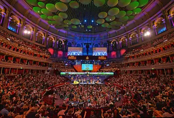An interior view of the Royal Albert Hall