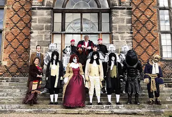 People in science fiction costumes