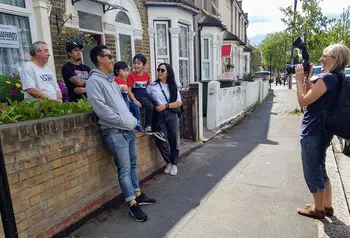 Newham family being photographed during Newham Heritage Month