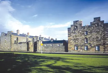 The historic buildings at the Berwick Barracks site on a sunny day