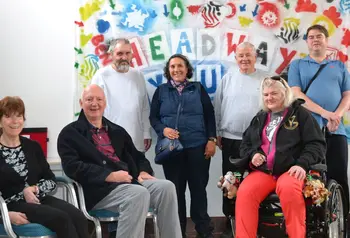 A group of museum volunteers