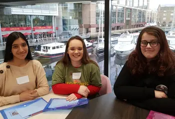 Three young volunteers