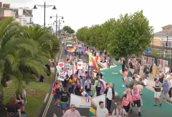 A Pride parade on the Isle of Wight