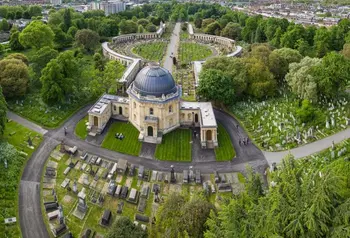Brompton Cemetery aerial view