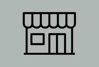 A symbol of a simple outline of a building 