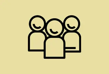 Line drawing of people