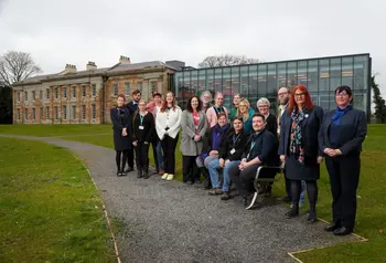Staff outside The Story, a new history centre in Durham.