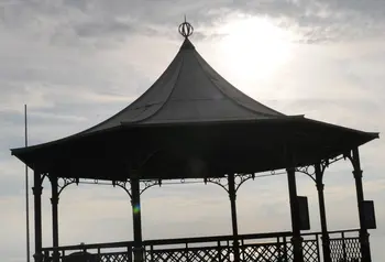 Bandstand in typical british weather