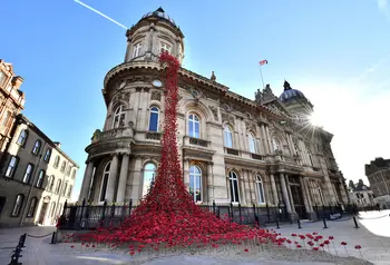 The poppies at Hull Maritime Museum