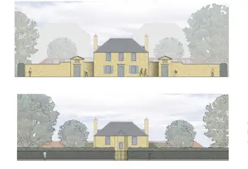 Architect drawings for the rebuilt Botanic Cottage