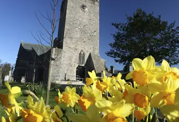 Front view of Bangor Abbey