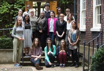 The Heritage Ambassadors gathered outside the Geffrye Museum