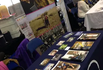 Table with HLF information leaflets 