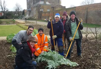 Groups of gardeners at Lloyd Park