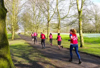 Runners in Heaton Park
