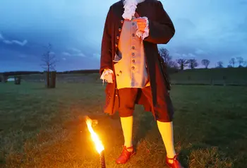An actor brings Capability Brown to life in Kirkharle