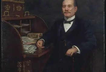 A painting of tea trader and philanthropist Frederick John Horniman, founder of the Horniman Museum in London