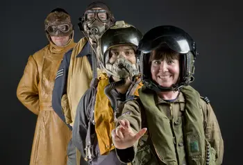 Volunteers in costume at RAF Hendon