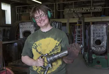 Woman working as a boilersmith