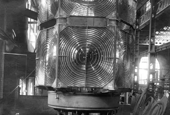 Mew Island Lighthouse's hyper radial Fresnel lens