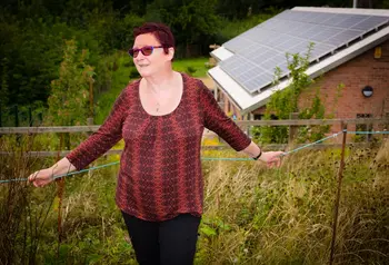 Mo outside the new HLF-supported visitor centre at St Anns Allotments in Nottingham
