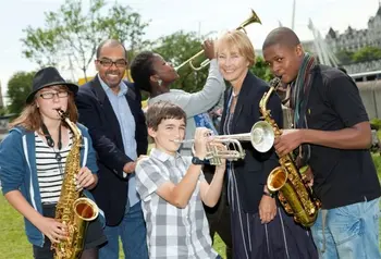 Inga Grimsey, Chair of the Committee for the East of England, at the launch of the HLF funded National Jazz Archive