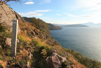 Path by the sea in Coigach, Scotland