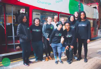 Routes2Roots co-creators outside the Big Brum Buz