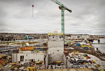 Construction site for V&A Museum of Design Dundee