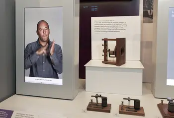 Sign language video at the Science Museum