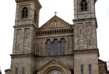 External view of the Holy Cross Church, Ardoyne