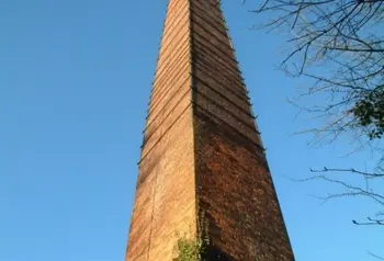 The chimney of the Hoffman Kiln