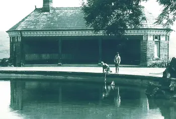 Archive image of the Pavilion in Beaumont Park, Huddersfield