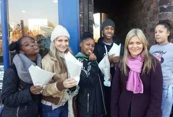 Young people exploring the heritage of Victorian gang culture