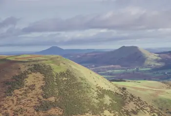 Panorama of the Shropshire Hills AONB 